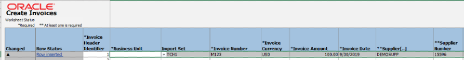 ADFDi Create Invoices spreadsheet