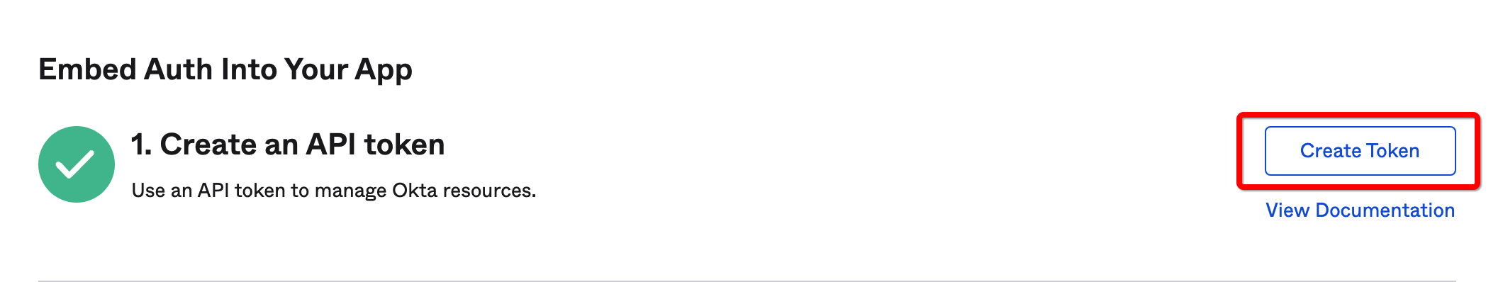 OKTA API Token