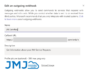 Outbound Webhook Teams Setup