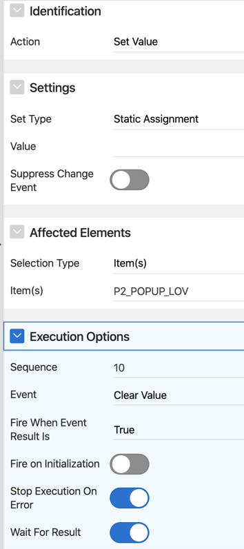 Dynamic Action Set Value action settings