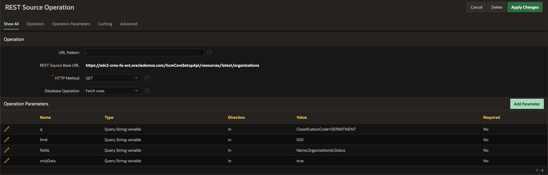 REST Source GET Operation