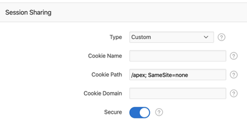 Authentication Scheme settings