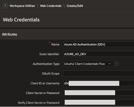Sign-On Web Credentials